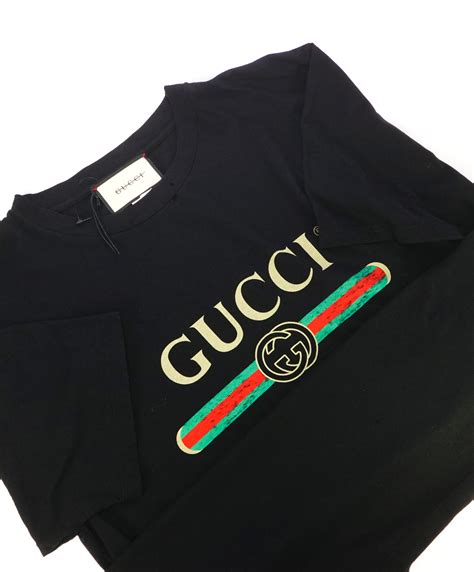 gucci logo t shirt ebay|vintage Gucci logo t shirt.